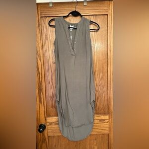 Sleeveless Olive Tunic Dress